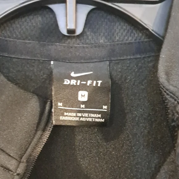 Nike Dri-FIT Black Quarter-Zip Pullover - Picture 2 of 5